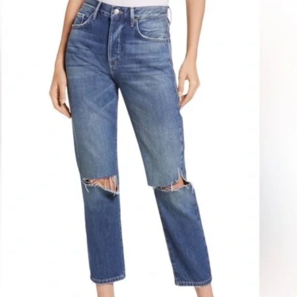 Frame Le Original High-Rise Straight Leg Jeans